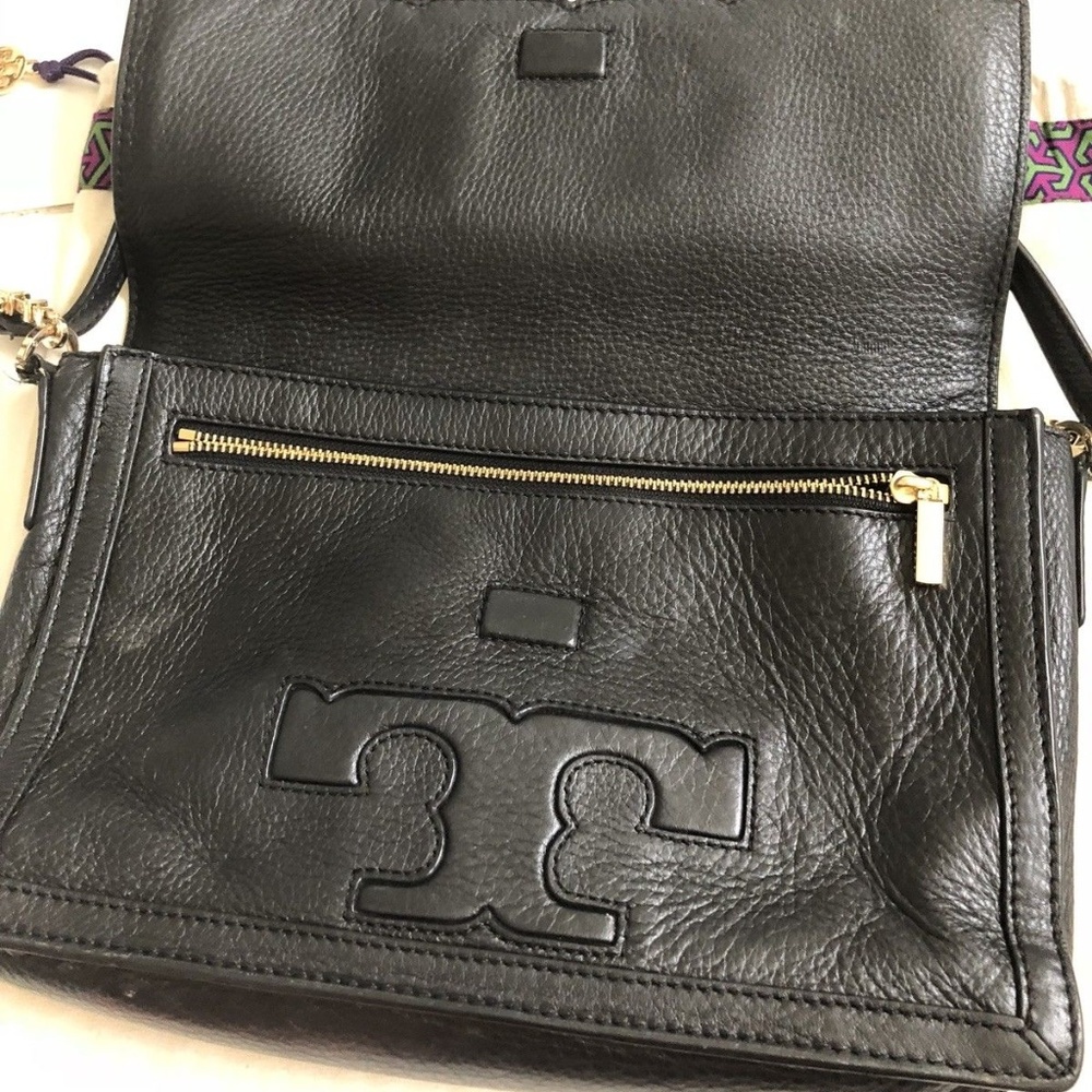Tory Burch, Black Leather Crossbody/Messenger